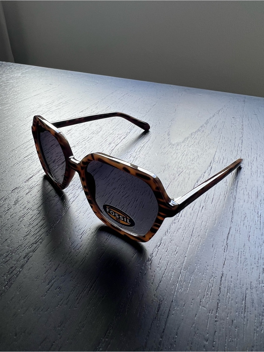 Fossil 53mm Women's Square Tortoiseshell Sunglasses
